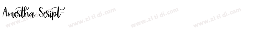 Amertha Script字体转换